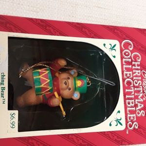 Christmas Ornamnets Drumming Bear Collectible NIB